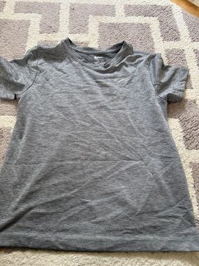 Youth Grey Short-Sleeve Crew Neck Tee